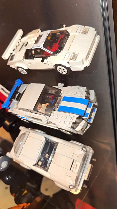 LEGO Race Cars Lot of 3 Built Vehicle Builds with stand