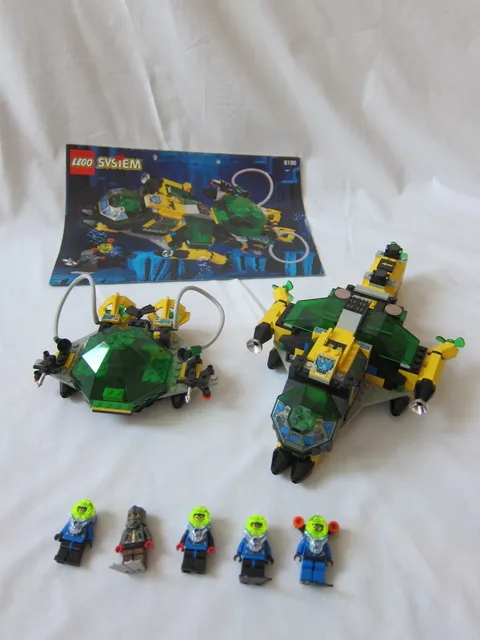 LEGO 6180 Hydro Search Sub Hydronauts, incl manual, complete 1998 Aquazone set