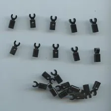 LEGO x 20 Black Bar Holder with Clip 11090