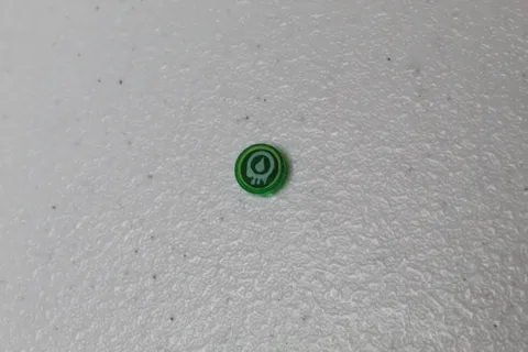 LEGO Ninjago 1x1 Trans Green VENOMARI Round Tile