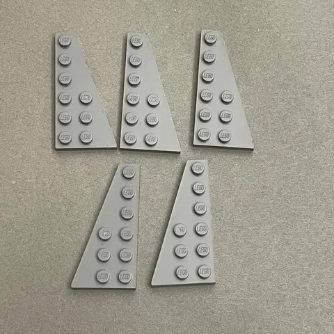Lego 54383 54384 Dark Gray Replacement Parts Pieces Lot of 5