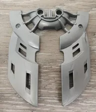 Lego 57529 Pearl Light Gray Bionicle Weapon Double Blade Shield Half READ #1