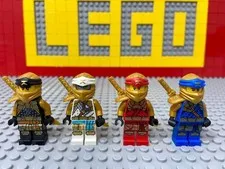 Lego Ninjago Minifig Kai Jay Zane Cole Gold Ninja Samurai Set Without Baseplate