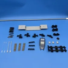 LEGO 87058 Train Base 6 x 34 Split-Level Light Stone Gray Plus Extras Parts