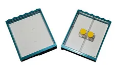 Lot Of 2 Lego Dark Turquoise 42205 Window Door Frame 1x6x6 Flat Front With Glass
