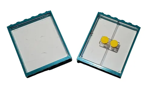 Lot Of 2 Lego Dark Turquoise 42205 Window Door Frame 1x6x6 Flat Front With Glass
