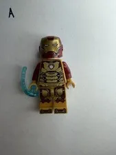LEGO Marvel Avengers Iron Man golden armor Minifigure 76203 Tony Stark sh806