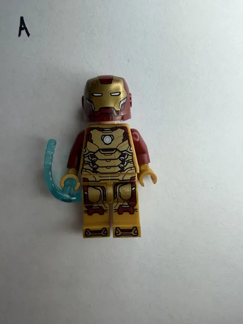 LEGO Marvel Avengers Iron Man golden armor Minifigure 76203 Tony Stark sh806