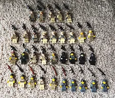 LEGO Custom Battle Brick Military Minifigure Lot w/ Weapons & Gear