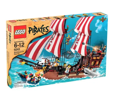 LEGO Pirates 6243 Brickbeard’s Bounty Pirate Ship Set | New Sealed Authentic