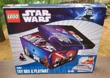 NEW star wars TOY BOX (13.5" x 12"  x 8")  OR  lego (29" x 26") PLAYMAT zipbin