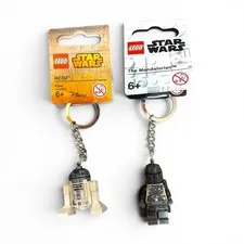 LEGO Star Wars The Mandalorian 854124 R2-D2 853470 Minifigure Keychain Set Of 2