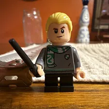 LEGO Harry Potter Draco Malfoy Minifigure w/ Wand, Harry Potter Subtheme 6+