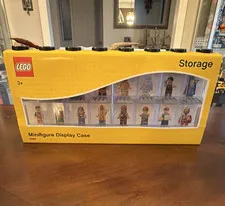 LEGO Minifigure Display Case 16 Compartments Yellow/Black Stackable 4066