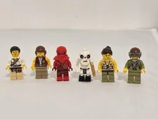 LEGO Minifigure Lot of 6 Ninjago Skeleton Adventurer Explorer Figures