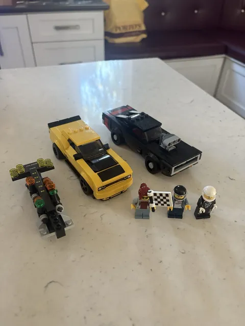LEGO Speed Champions 75893 Dodge Challenger SRT Demon & 1970 Charger98 complete