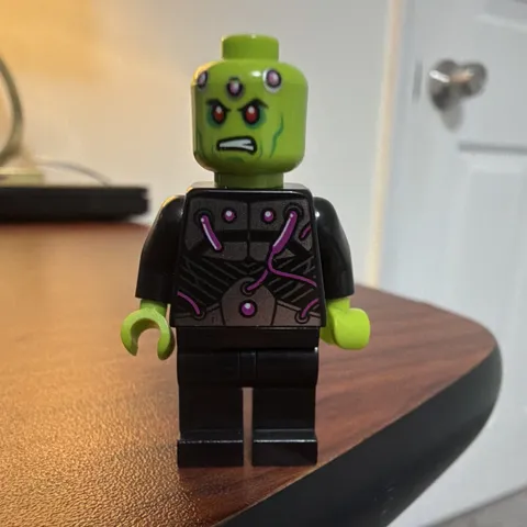 LEGO Brainiac Minifigure sh0159 DC Super Heroes Justice League 76040 Retired