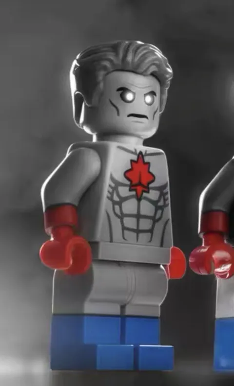 LEGO DC Captain Atom Light Grey 1/12 custom minifigure By Pickle & 80s Rare!
