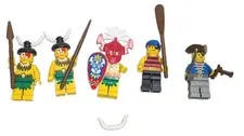 LEGO Pirates Islanders King Kahuka's Throne Set 6262 1994 Vintage 5 Figurines 