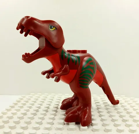 Lego Duplo Figures T REX Red/Green Dinosaur Figure Dino Valley #5598