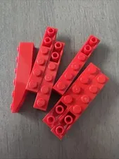 LEGO 42023 Red Slope, Curved 6 x 1 Inverted 6 Pieces