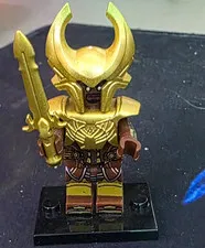 Heimdall LEGO Minifigure RARE  Thor Golden Armor W Bifrost Sword