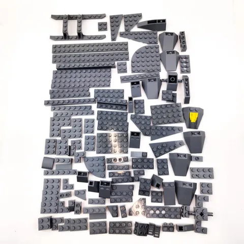 Lego Bricks Dark Gray Lot of 112 with Specialty pieces Replacement Parts