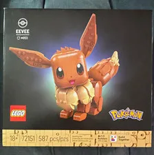 LEGO Pokémon Eevee Set 72151 587-Piece Building Kit 18+ Build Together