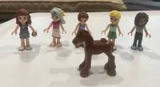 Authentic LEGO Minifigure Lot of 8 Friend Figures, horse rabbits etc