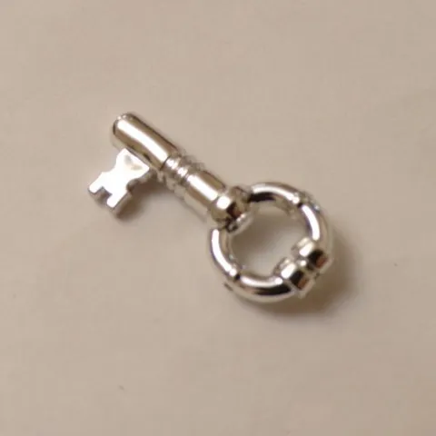 Lego x1 Silver Chrome Minifigure Utensil Key, 40359a (028-100)