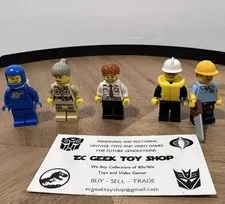 Lego City Conduction Fire Chief Zookeeper Minifigures Workers Benny Spaceman