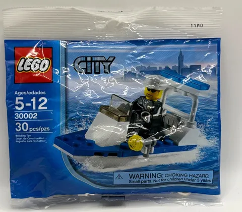 *NEW* Lego 30002 CITY POLICE BOAT Polybag VINTAGE