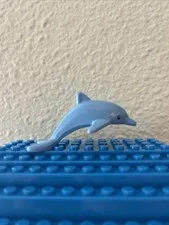 LEGO Blue Dolphin Molded Animal Figure Baby Animals Set Plastic 1 Piece