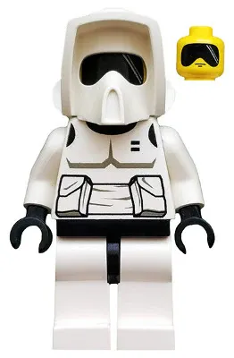 LEGO® Minifigure Star Wars sw0005 Imperial Scout Trooper Yellow Head Dark Gray T