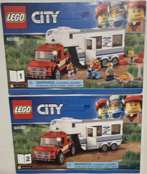 LEGO CITY Pickup & Caravan 60182 Illustrated Instruction Manual Booklet English