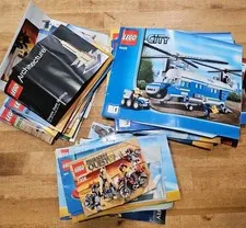 HUGE Bulk LEGO Instruction Manuals Lot