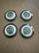 LEGO Dish 4 x 4 w/ Black, Azure & Silver Circles (3960 / 40568)4 Pcs