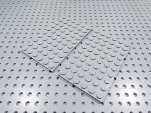 LEGO Lot of 2 Light Bluish Gray 6x10 Plates BC