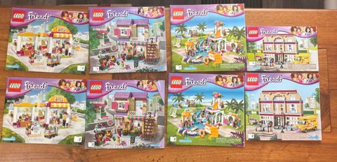 LEGO Friends Manual Only Lot Book 1 & 2 41118 41108 41313 41143