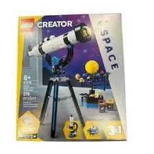 LEGO Kids Multicolor Space Exploration Telescope 31378 3-in-1 Set 278 Pcs New!