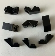 LEGO 8x NEW Pieces Slope Inverted 45 2x1 w/ 2/3 Cutout BLACK #2310
