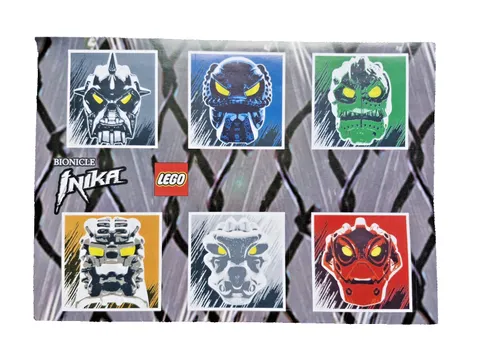 LEGO Bionicle Toa Inika Stickers Jaller Hewkii Nuparu Hahli Kongu Matoro Karda N