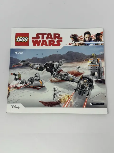 LEGO Star Wars 75202 Defense of Crait Instruction Manual Only