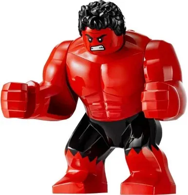 LEGO® Minifigure Super Heroes sh1001 Red Hulk - Black Eyes