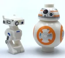 LEGO LOT OF 2 STAR WARS DROID MINIFIGURES BD-72 & BB-8