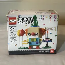 LEGO Birthday Clown 40348 150pc 10+ BrickHeadz BOX HAS SOME DAMAGE