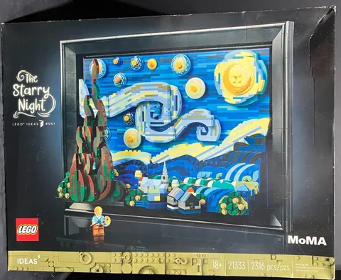 LEGO Ideas: Vincent van Gogh -The Starry Night (21333)- Crease to Box Shelf Wear
