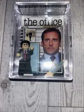 LEGO Michael Scott Minifigure The Office Complete With Display Case With Office