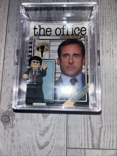 LEGO Michael Scott Minifigure The Office Complete With Display Case With Office
