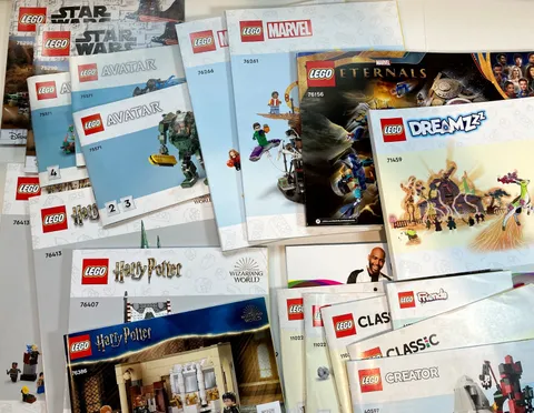 LEGO Instruction Manuals Lot 14 Sets - Star Wars, Marvel, Harry Potter, Dreamzzz